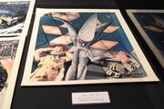 昭和ガメラのロビーカード（上映劇場に貼られる宣伝物の一種）。