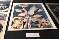 昭和ガメラのロビーカード（上映劇場に貼られる宣伝物の一種）。