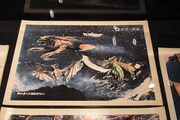 昭和ガメラのロビーカード（上映劇場に貼られる宣伝物の一種）。