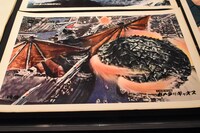 昭和ガメラのロビーカード（上映劇場に貼られる宣伝物の一種）。