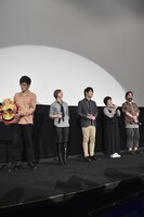 「デジモンアドベンチャー tri. 第3章『告白』」初日舞台挨拶の様子。