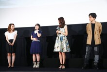 左から潘めぐみ、悠木碧、早見沙織、入野自由。