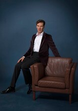 ベネディクト・カンバーバッチの等身大フィギュア。