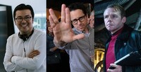 左からジャスティン・リン、J.J.エイブラムス、サイモン・ペッグ。