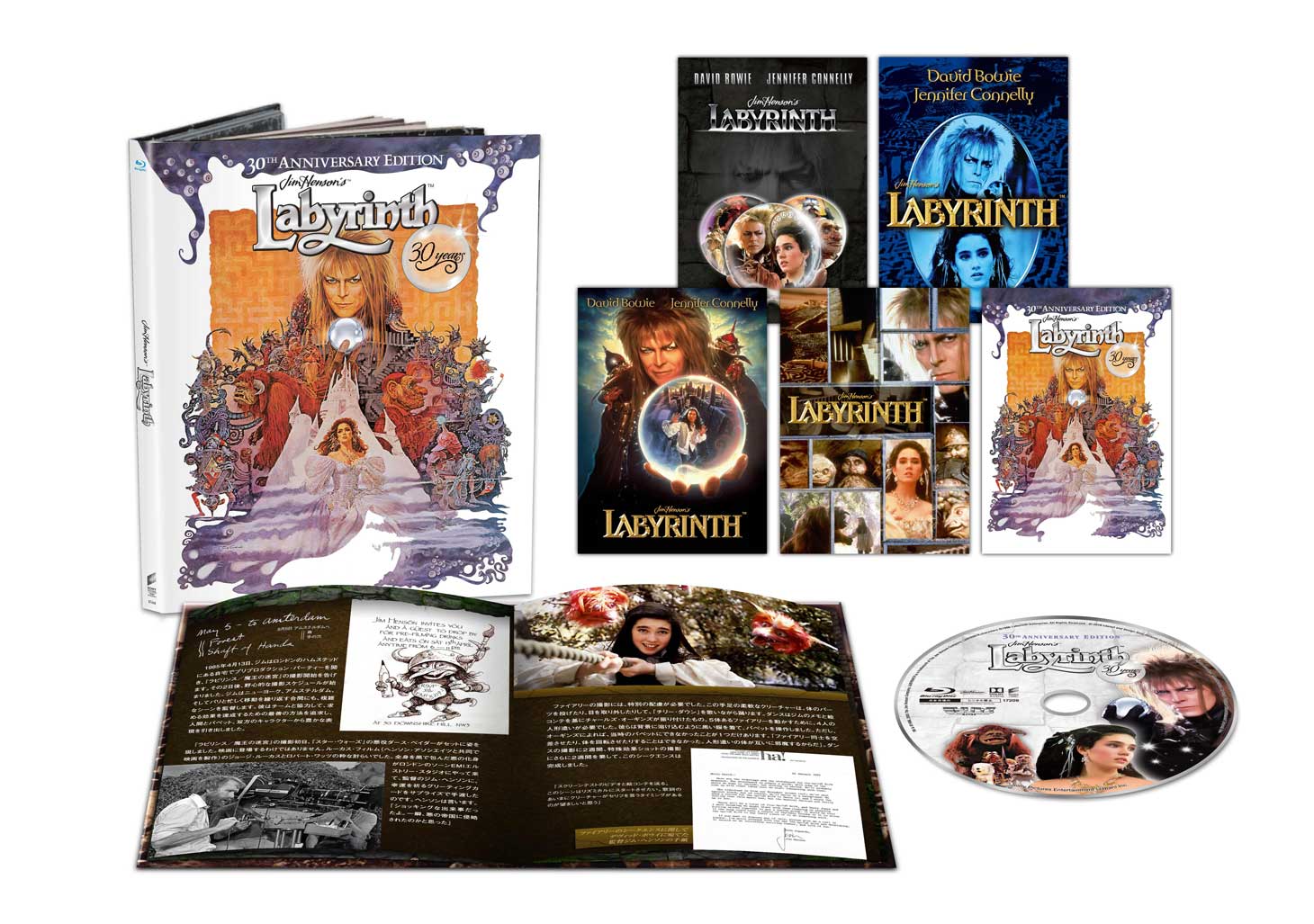 「ラビリンス 魔王の迷宮 30周年アニバーサリー・エディション（初回限定版）」Blu-ray展開図