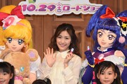 「映画魔法つかいプリキュア！奇跡の変身！キュアモフルン！」テーマソングお披露目イベントの様子。