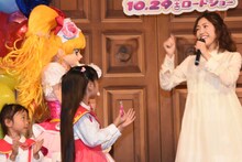 「魔法つかいプリキュア！」に本人役で出演することを喜ぶ渡辺麻友。