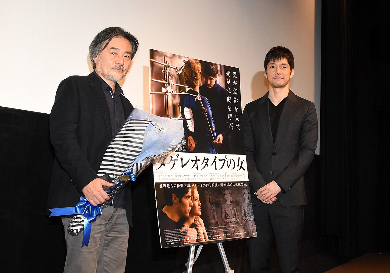 「ダゲレオタイプの女」初日舞台挨拶の様子。