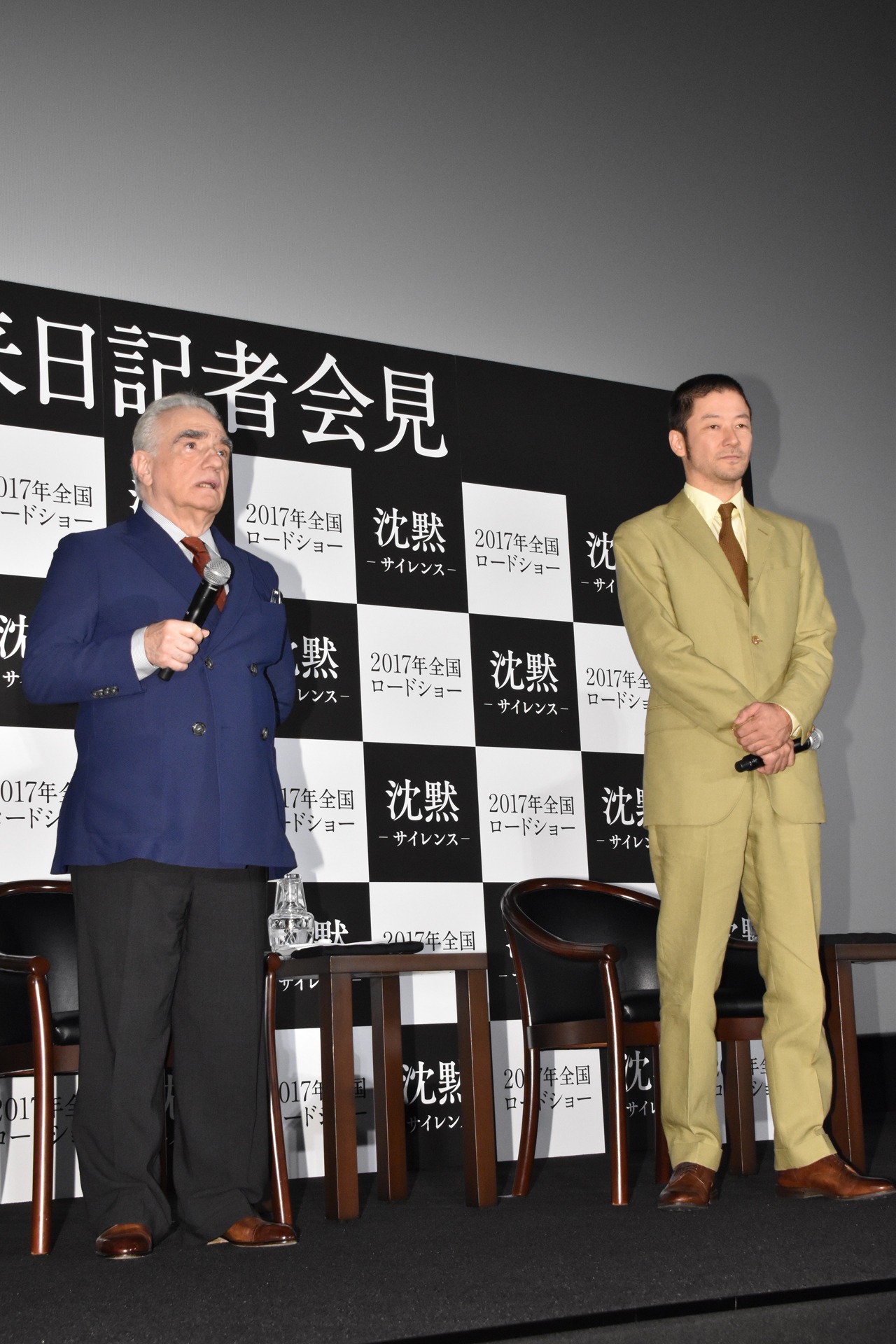 「沈黙－サイレンス－」来日記者会見の様子。