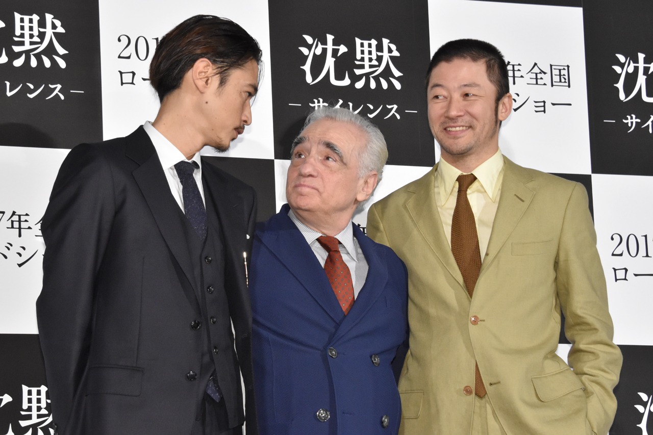 「沈黙－サイレンス－」来日記者会見の様子。