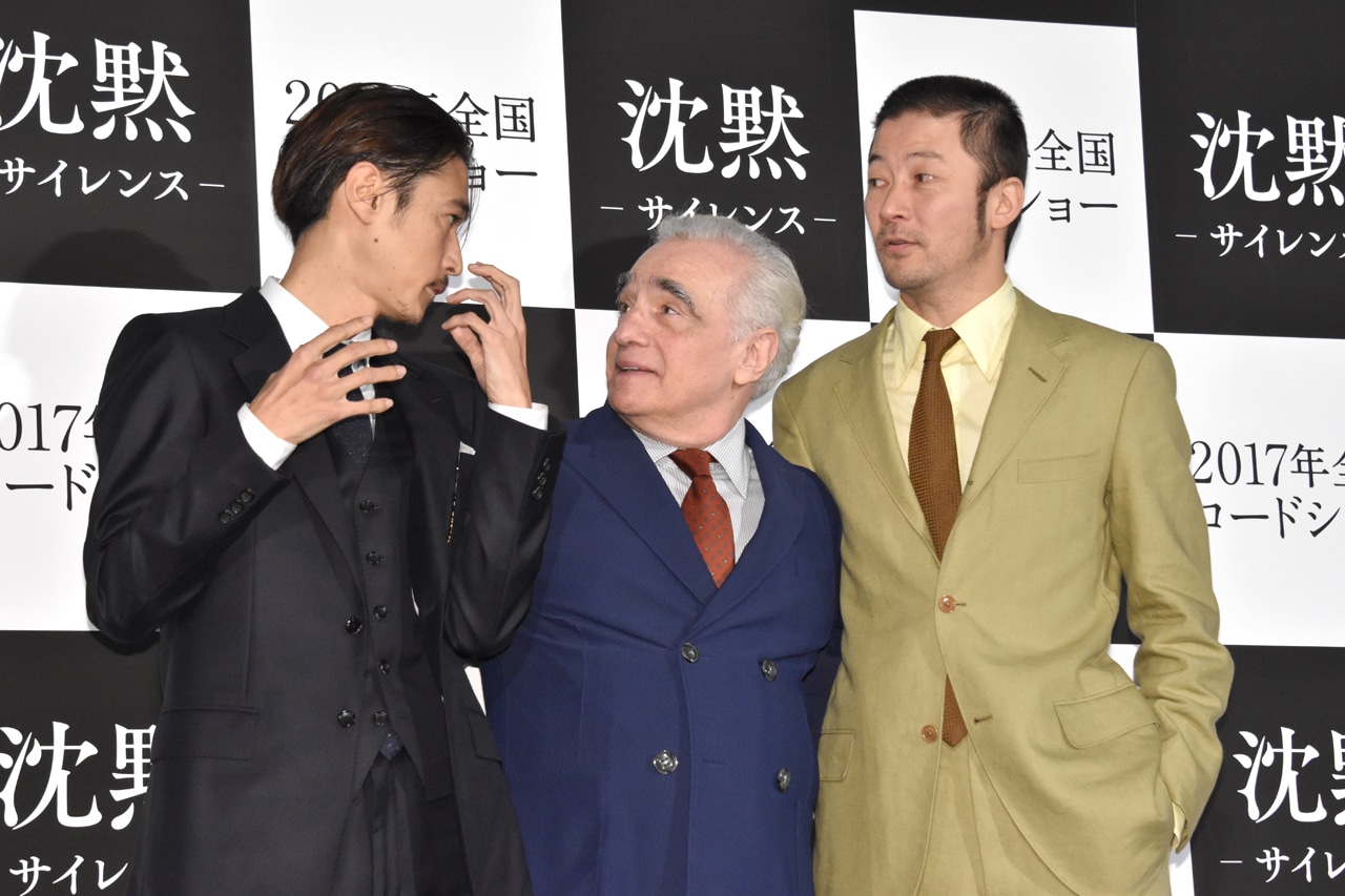 「沈黙－サイレンス－」来日記者会見の様子。