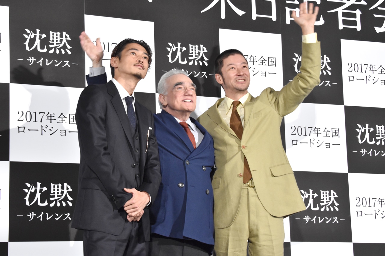 「沈黙－サイレンス－」来日記者会見の様子。