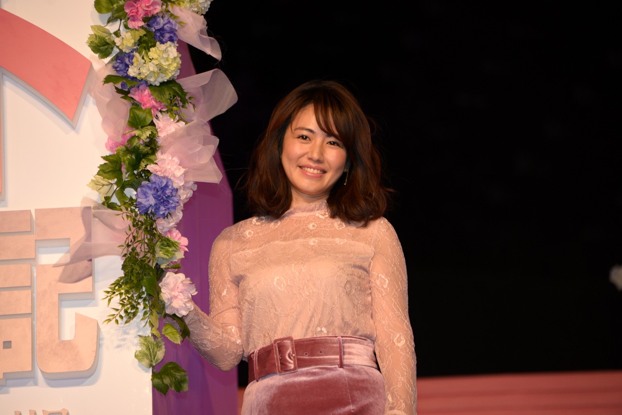 「ブリジット・ジョーンズの日記 ダメな私の最後のモテ期」ジャパンプレミアイベントにて、磯山さやか。