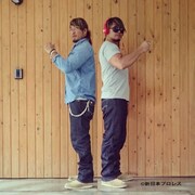 棚橋弘至がInstagramにアップした、仮面ライダーWの変身ポーズ。