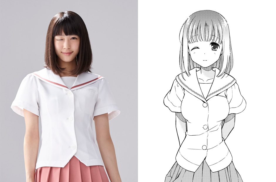 福路美穂子役の加村真美。