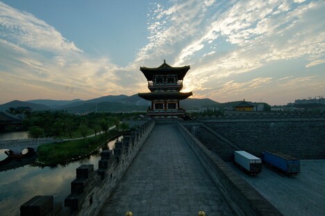 「空海―KU-KAI―」のロケセット。