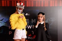 左からけーしゃん、ぺこ。