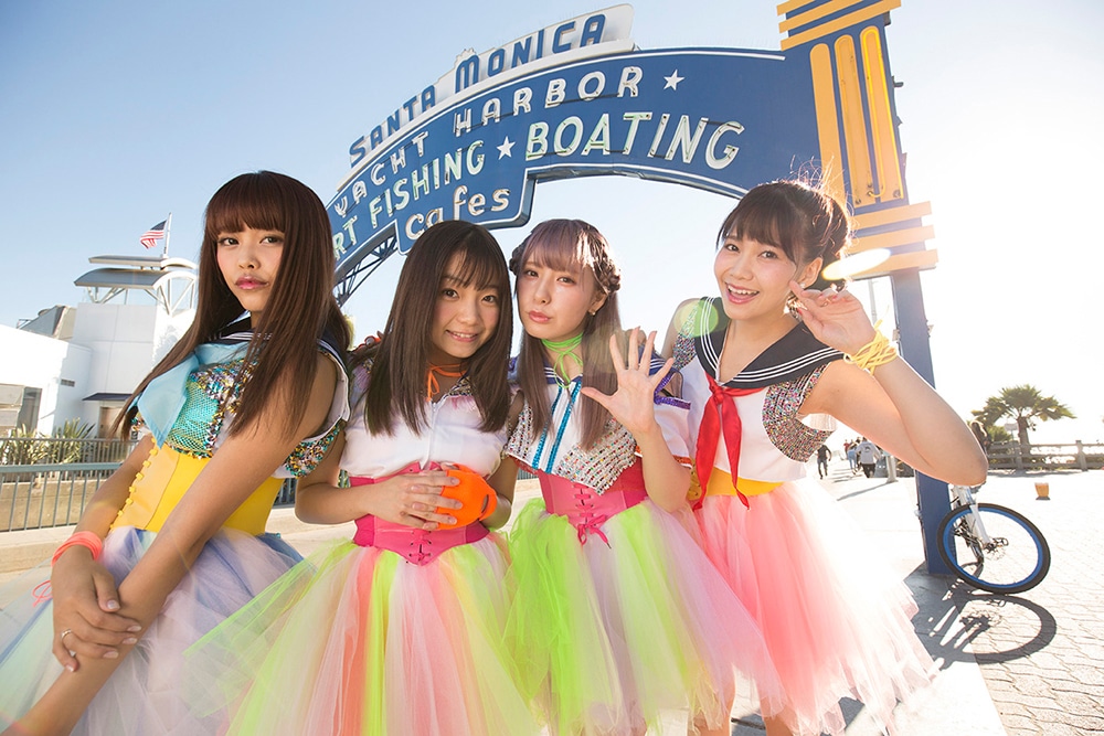 9nine。左から吉井香奈恵、村田寛奈、佐武宇綺、西脇彩華。