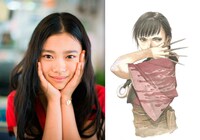 左から杉咲花、原作イラストの浅野凜。