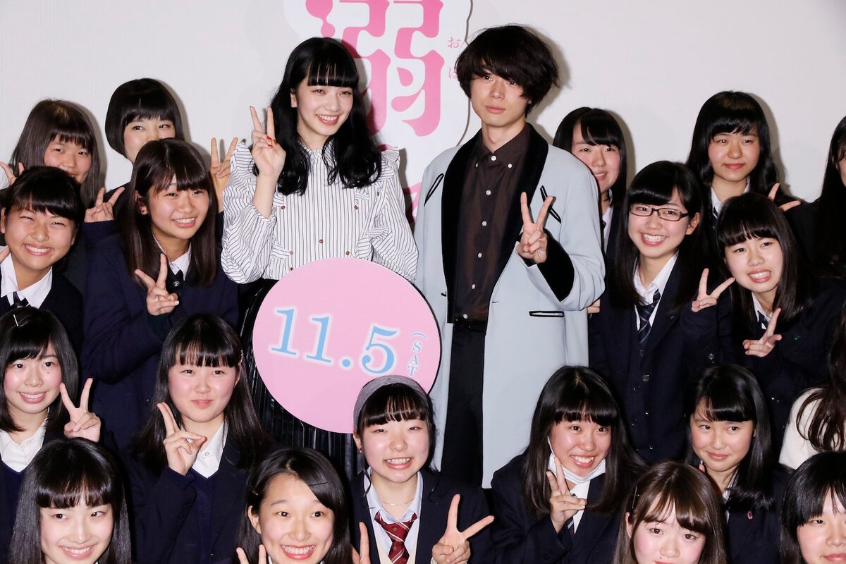 小松菜奈 菅田将暉 溺れるナイフ 学生試写会へ 壁ドン 顎クイ練習したのに 映画ナタリー
