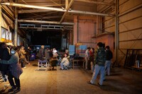 映画「闇金ウシジマくん ザ・ファイナル」撮影現場の様子。