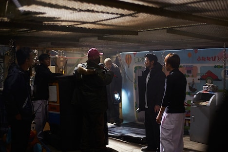 「闇金ウシジマくん ザ・ファイナル」撮影現場の様子。