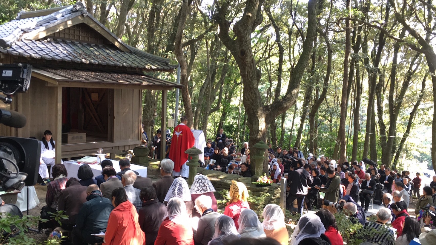 枯松神社祭の様子。