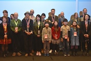 新千歳空港国際アニメーション映画祭2016の授賞式および閉会式の様子。