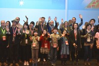 新千歳空港国際アニメーション映画祭2016の授賞式および閉会式の様子。