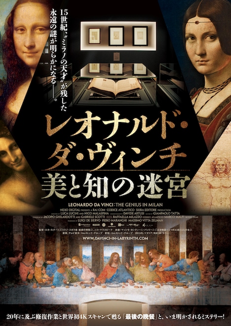 「レオナルド・ダ・ヴィンチ 美と知の迷宮」ポスタービジュアル