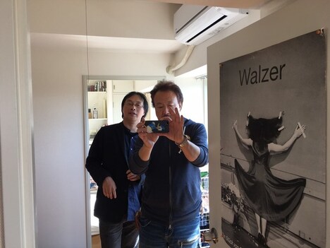 「鳥(仮)」制作の様子。