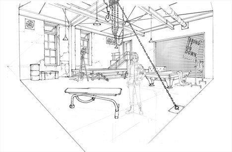 大和アレクサンダーの部屋の設定画。