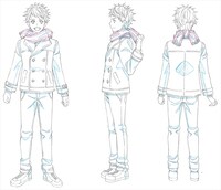 「KING OF PRISM -PRIDE the HERO-」一条シンの冬服の設定画。