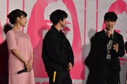 「アズミ・ハルコは行方不明」プレミア試写会の様子。