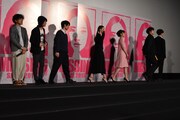 「アズミ・ハルコは行方不明」プレミア試写会の様子。