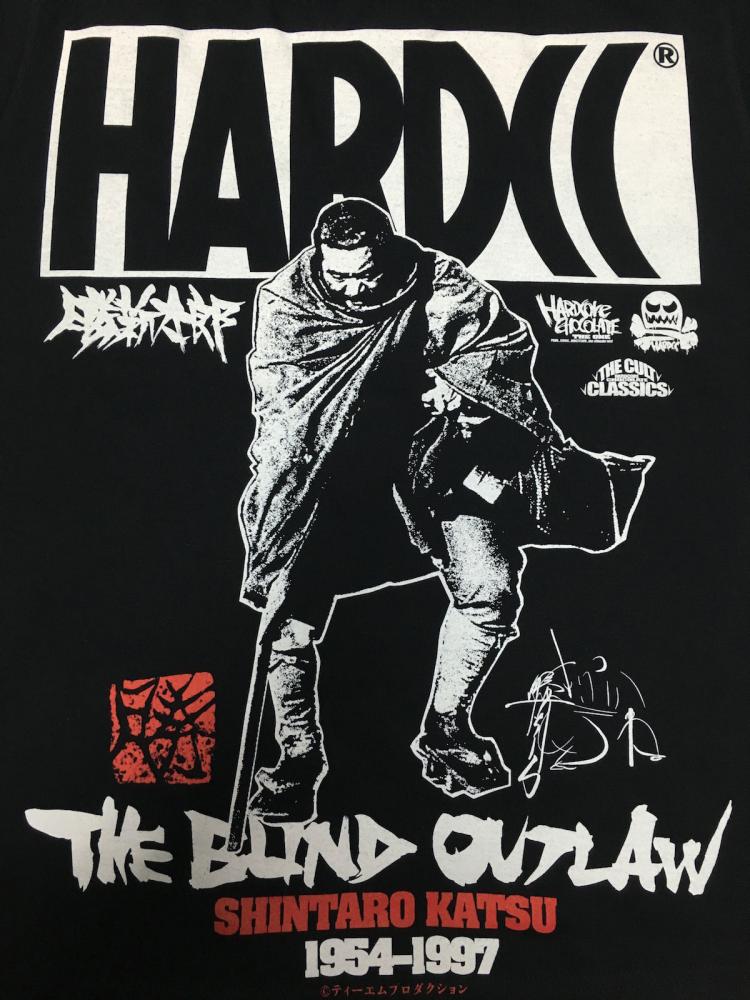 「勝新太郎 -THE BLIND OUTLOW 2016（天下の嫌われ者ブラック）Tシャツ」