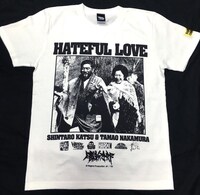 「勝新太郎＆中村玉緒 -HATEFUL LOVE（憎いほどに愛してる）Tシャツ」