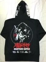 「勝新太郎 -KATSU×SHINTA×RAW 2016 ZIPパーカ」裏面