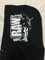 「勝新太郎 -KATSU×SHINTA×RAW 2016 ZIPパーカ」フード部分