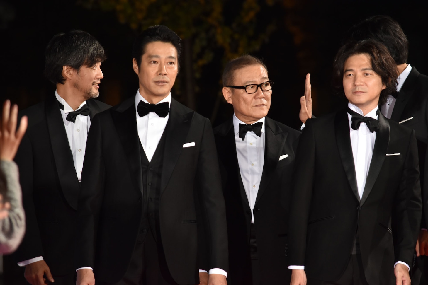 左から山崎貴、堤真一、國村隼、吉岡秀隆。