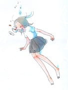 今日マチ子によるイラスト。