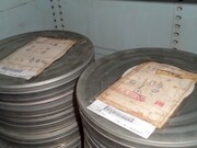 「ドラゴンへの道」のオリジナルネガフィルム。