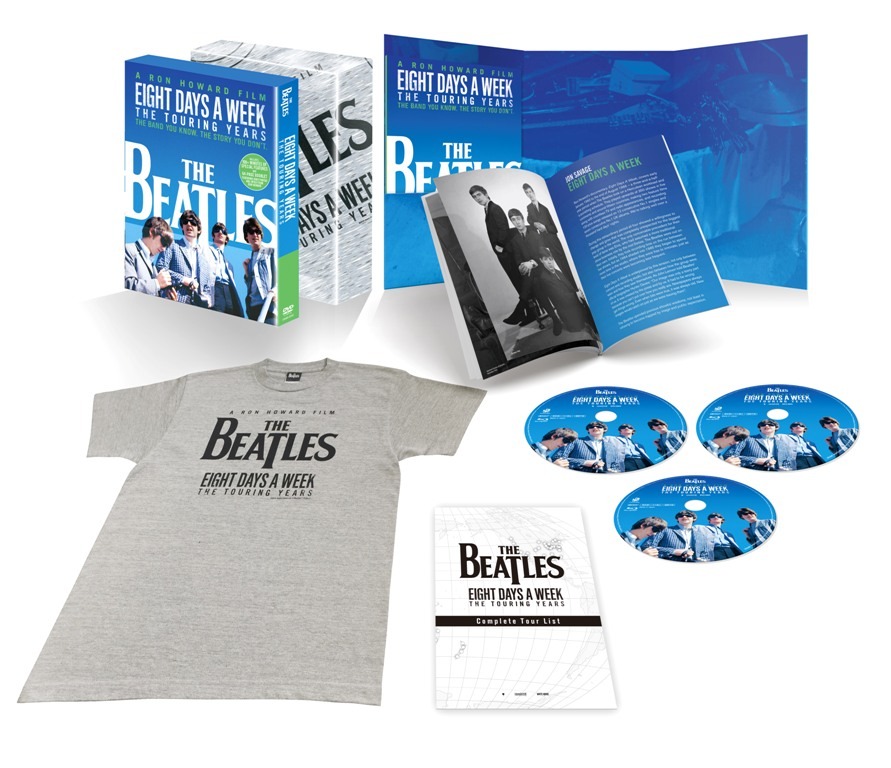 「ザ・ビートルズ～EIGHT DAYS A WEEK - The Touring Years」コレクターズ・エディションDVDの展開図。