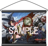 「甲鉄城のカバネリ 総集編」ローソン限定グッズのタペストリー。