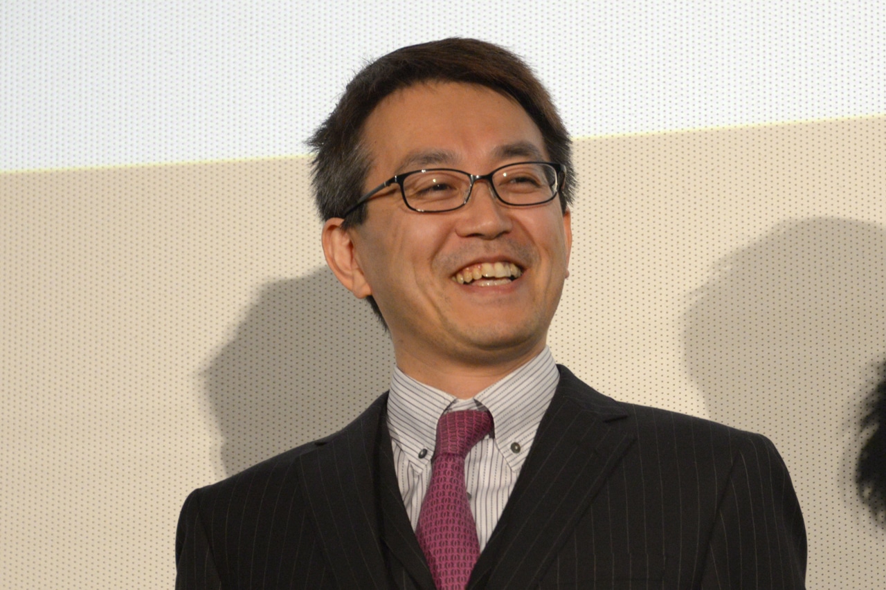 「聖の青春」初日舞台挨拶にて、ゲストの羽生善治。