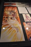 「株式会社カラー10周年記念展 ～過去（これまで）のエヴァと、未来（これから）のエヴァ。そして現在（いま）のスタジオカラー。～」展示の様子。(c)カラー