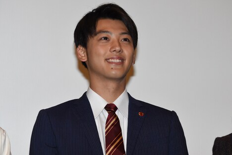 「仮面ライダー平成ジェネレーションズ Dr.パックマン対エグゼイド＆ゴースト with レジェンドライダー」完成披露に登壇した竹内涼真。