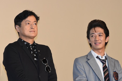 左から陣内孝則、大倉士門。