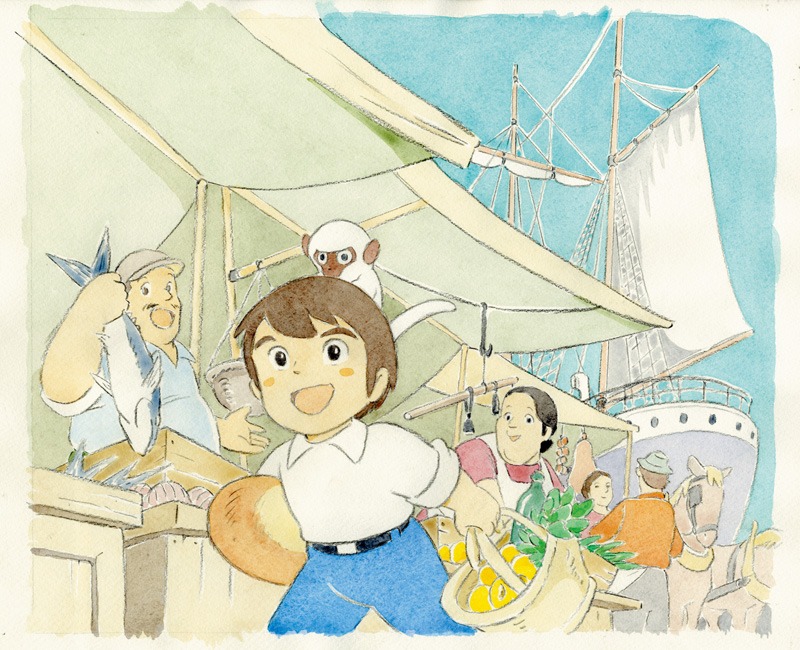 「マルコの世界 小田部羊一と『母をたずねて三千里』展」展示物 (c)NIPPON ANIMATION CO., LTD.