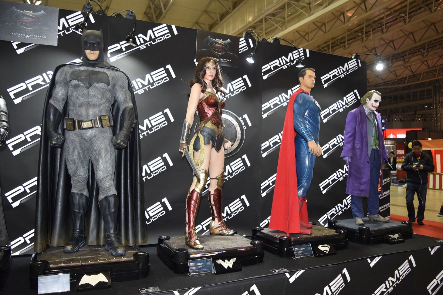 プライム1スタジオの展示コーナー。